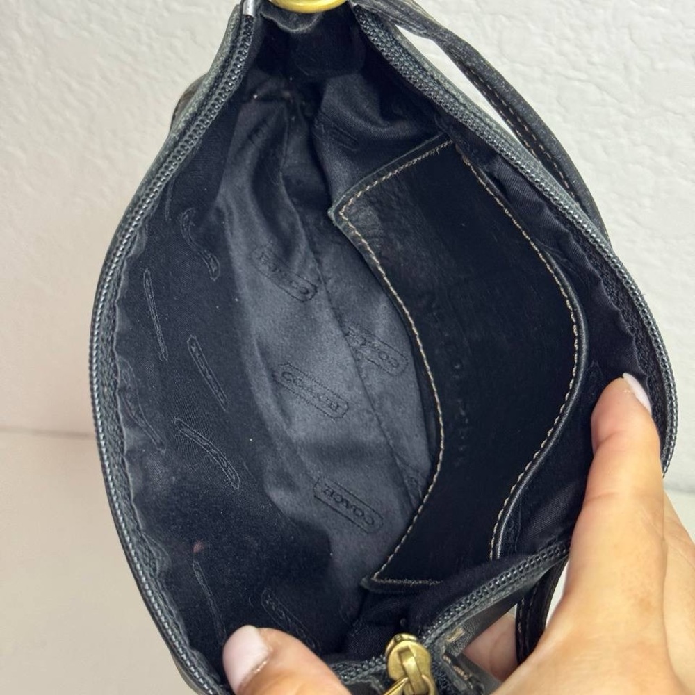 Old Coach 9311 Rare Made In USA Hand Bag Pouch Black Vintage - Picture 12 of 12